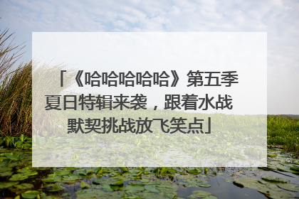 《哈哈哈哈哈》第五季夏日特辑来袭，跟着水战默契挑战放飞笑点